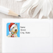 Happy Howlidays Sealyham Terrier Etiket (Insitu)