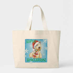 Happy Howlidays Sealyham Terrier Grote Tote Bag