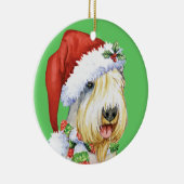 Happy Howlidays Sealyham Terrier Keramisch Ornament (Rechts)