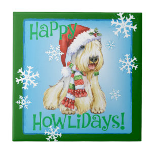 Happy Howlidays Sealyham Terrier Tegeltje