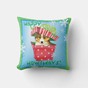 Happy Howlidays Sheltie Kussen