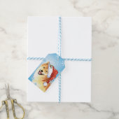Happy Howlidays Shiba Inu Cadeaulabel (Met Touw)