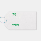 Happy Howlidays Shih Tzu Cadeaulabel (Achterkant Horizontaal)