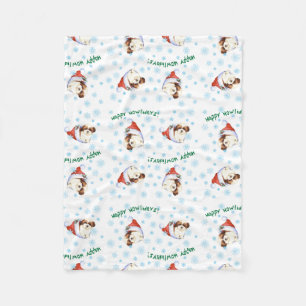 Happy Howlidays Shih Tzu Fleece Blanket Deken