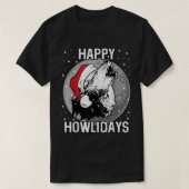 Happy Howlidays Shirt kerstwolf (Design voorkant)