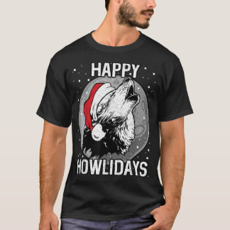 Happy Howlidays Shirt kerstwolf