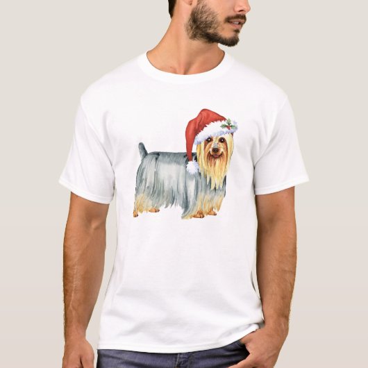 Happy Howlidays Silky Terrier T-shirt (Voorkant)