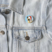 Happy Howlidays Skye Terrier Ronde Button 3,2 Cm (In situ)