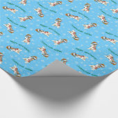 Happy Howlidays Smooth Collie Cadeaupapier (Hoek)