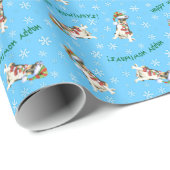 Happy Howlidays Smooth Collie Cadeaupapier (Rol Hoek)