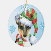 Happy Howlidays Smooth Collie Keramisch Ornament (Links)