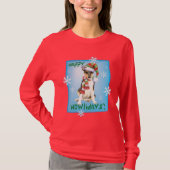 Happy Howlidays Smooth Collie T-shirt (Voorkant)