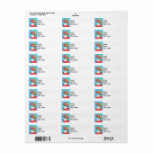 Happy Howlidays Speelgoed Fox Terrier Etiket (Full Sheet)