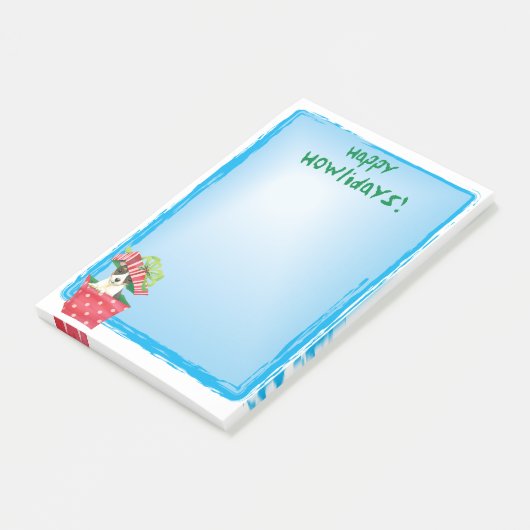 Happy Howlidays Speelgoed Fox Terrier Post-it® Notes (Schuin)