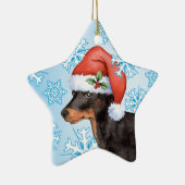 Happy Howlidays Speelgoed Manchester Terrier Keramisch Ornament (Rechts)