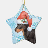 Happy Howlidays Speelgoed Manchester Terrier Keramisch Ornament (Links)