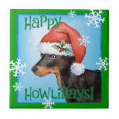 Happy Howlidays Speelgoed Manchester Terrier Tegeltje (Voorkant)