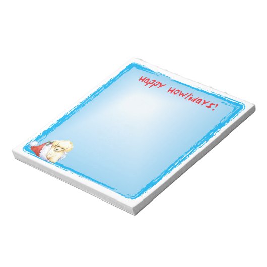 Happy Howlidays Speelgoed Poodle Notitieblok (Linkerzijde)