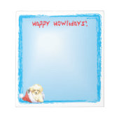 Happy Howlidays Speelgoed Poodle Notitieblok (Voorkant)