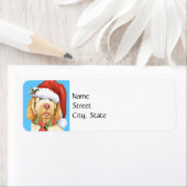 Happy Howlidays Spinone Italiano Address Label (Insitu)