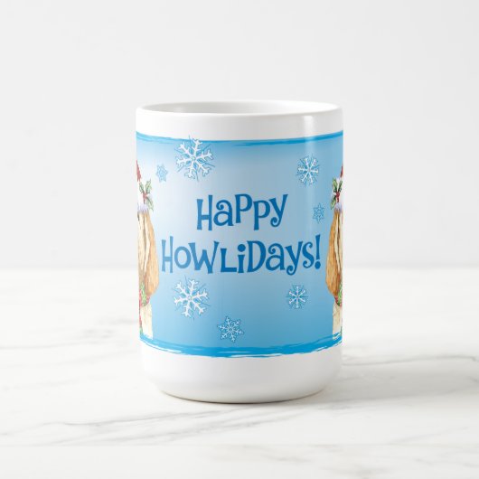 Happy Howlidays Spinone Italiano Coffee Mok (Center)