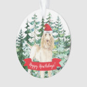 Happy Howlidays Spinone Italiano Dog Kerstmis Ornament (voorkant)