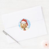 Happy Howlidays Spinone Italiano Ronde Sticker (Envelop)
