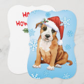Happy Howlidays Staffordshire Bull Terrier Feestdagenkaart (Voorkant / Achterkant)