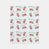 Happy Howlidays Standard Schnauzer Fleece Deken (Voorkant)