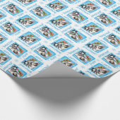 Happy Howlidays Swedish Vallhund Cadeaupapier (Hoek)