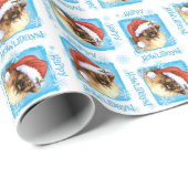 Happy Howlidays Tibetaans Spaniel Cadeaupapier (Rol Hoek)