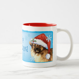Happy Howlidays Tibetaans Spaniel Tweekleurige Koffiemok