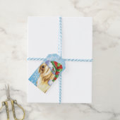 Happy Howlidays Tibetaanse Terrier Cadeaulabel (Met Touw)