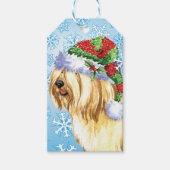 Happy Howlidays Tibetaanse Terrier Cadeaulabel (Voorkant)