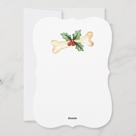 Happy Howlidays Tibetaanse Terrier Feestdagenkaart (Achterkant)