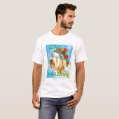 Happy Howlidays Tibetaanse Terrier T-shirt (Voorkant volledig)