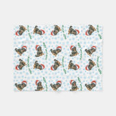 Happy Howlidays Tibetan Mastiff Fleece Blanket (Voorkant (Horizontaal))