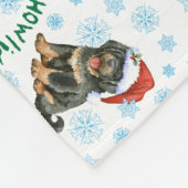 Happy Howlidays Tibetan Mastiff Fleece Blanket Deken (Hoek)