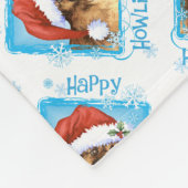 Happy Howlidays Tibetan Spaniel Fleece Blanket Deken (Hoek)