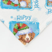 Happy Howlidays Toller Fleece Deken (Hoek)