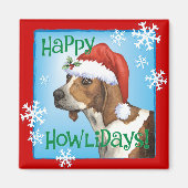 Happy Howlidays Treing Walker Magneet (Voorkant)