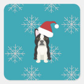 Happy Howlidays Vierkante Sticker (Voorkant)