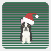 Happy Howlidays Vierkante Sticker (Voorkant)