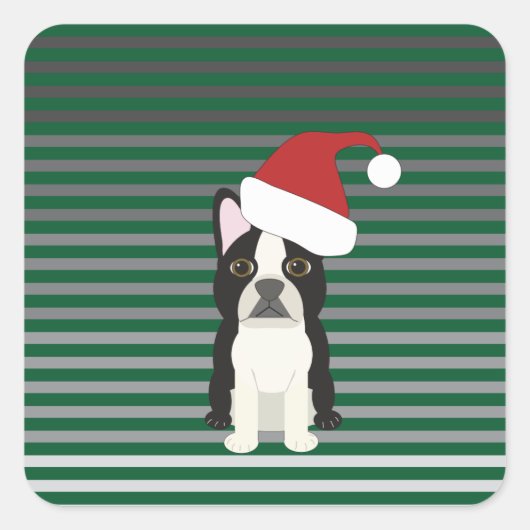 Happy Howlidays Vierkante Sticker (Voorkant)