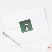 Happy Howlidays Vierkante Sticker (Envelop)
