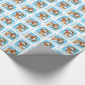 Happy Howlidays Vizsla Cadeaupapier (Hoek)