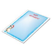 Happy Howlidays Vloeiende Fox Terrier Notitieblok (Schuin)