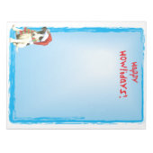 Happy Howlidays Vloeiende Fox Terrier Notitieblok (Voorkant)