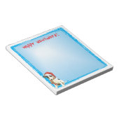 Happy Howlidays Vloeiende Fox Terrier Notitieblok (Schuin)