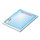 Happy Howlidays Vloeiende Fox Terrier Notitieblok (Linkerzijde)